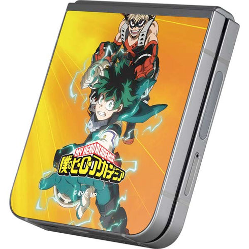 My Hero Academia Deku and Bakugo Season 5 Galaxy Z Flip6 Skin